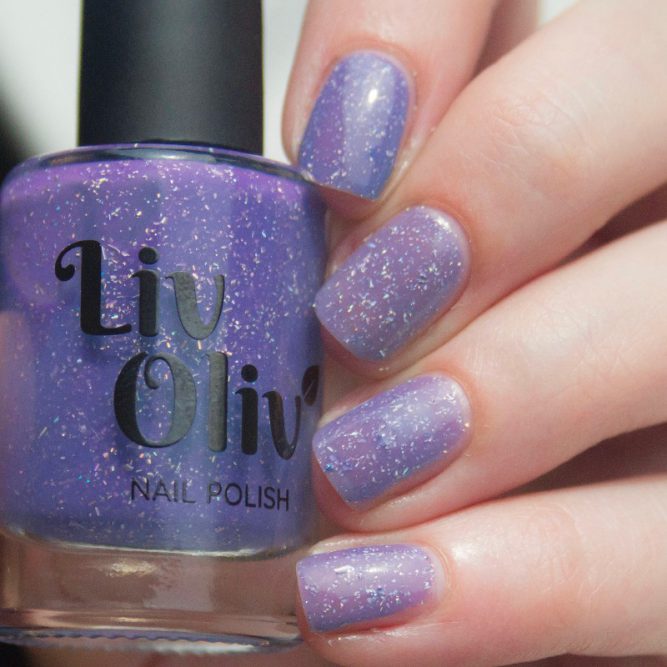 blue to purple photochromic cruelty free nail polish purple nails