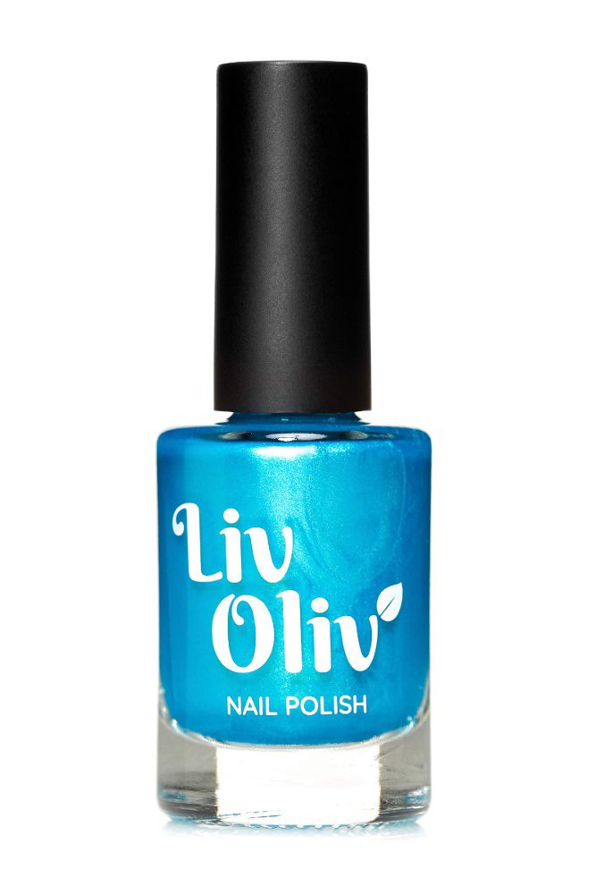 LivOliv Turquoise Blue Nail Polish in Bottle